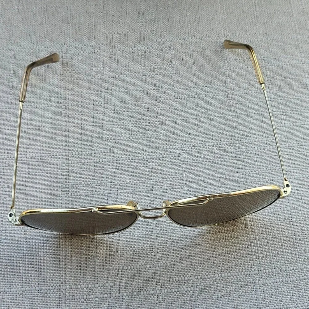 Vintage Sunglasses R.O.C Gold Tone Frame Aviator Eye Wear Men Sunglasses
